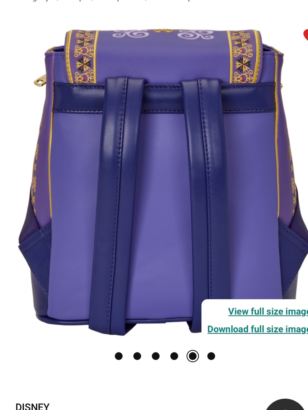 Loungefly Aladdin Exclusive Magic Carpet
Drawstring Mini Backpack & Wallet - Picture 12 of 14